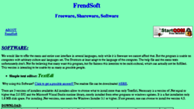 What Frendsoft.com website looked like in 2018 (6 years ago)