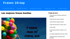 What Frases10.top website looked like in 2018 (6 years ago)