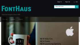What Fonthaus.com website looked like in 2018 (6 years ago)