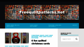 What Freequiltpatterns.net website looked like in 2018 (6 years ago)