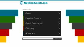 What Fayetteadvocate.com website looked like in 2018 (6 years ago)