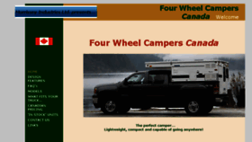 What Fourwheelcampers.ca website looked like in 2018 (6 years ago)