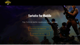 What Fortniteformobile.com website looked like in 2018 (6 years ago)