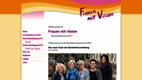 What Frauenmitvision.de website looked like in 2018 (6 years ago)