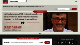 What Fundacio.cat website looked like in 2018 (6 years ago)