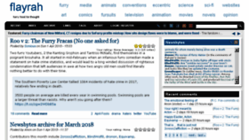 What Flayrah.com website looked like in 2018 (6 years ago)