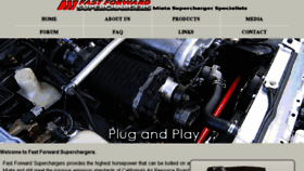 What Fastforwardsuperchargers.com website looked like in 2018 (6 years ago)