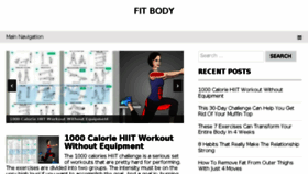 What Fitbody.me website looked like in 2018 (6 years ago)