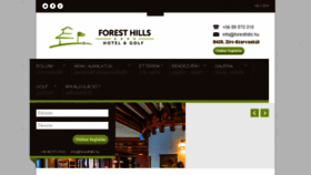 What Foresthills.hu website looked like in 2018 (6 years ago)