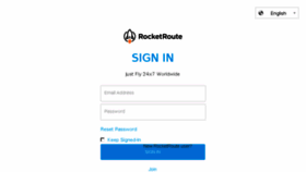 What Fly.rocketroute.com website looked like in 2018 (6 years ago)