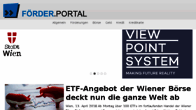 What Foerderportal.at website looked like in 2018 (6 years ago)