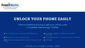 What Freeunlock.com website looked like in 2018 (6 years ago)