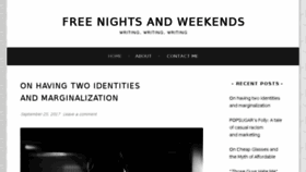 What Freenightsandweekends.org website looked like in 2018 (6 years ago)