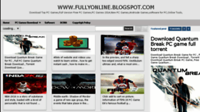 What Fullyonline.blogspot.com website looked like in 2018 (6 years ago)