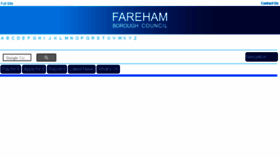 What Fareham.gov.uk website looked like in 2018 (6 years ago)
