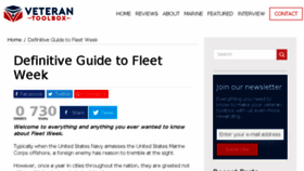 What Fleetweek.us website looked like in 2018 (6 years ago)