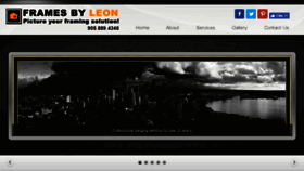 What Framesbyleon.com website looked like in 2018 (6 years ago)