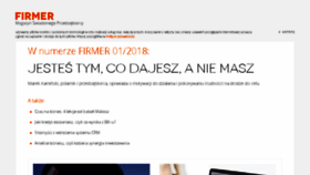 What Firmer.pl website looked like in 2018 (6 years ago)