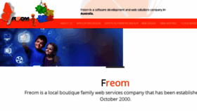 What Freom.com website looked like in 2018 (6 years ago)