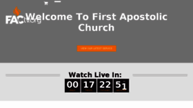 What Firstapostolic.org website looked like in 2018 (6 years ago)