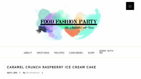 What Foodfashionparty.com website looked like in 2018 (6 years ago)