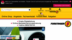 What Forstinger.at website looked like in 2018 (6 years ago)