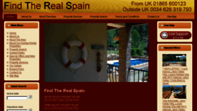 What Findtherealspain.co.uk website looked like in 2018 (6 years ago)
