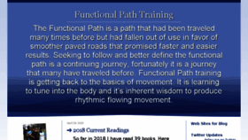 What Functionalpathtrainingblog.com website looked like in 2018 (6 years ago)