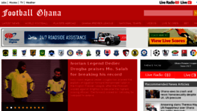What Footballghana.com website looked like in 2018 (6 years ago)