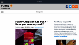 What Funnycraigslistads.com website looked like in 2018 (6 years ago)