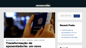 What Fatonotorio.com.br website looked like in 2018 (6 years ago)