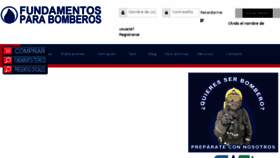 What Fundamentosparabomberos.es website looked like in 2018 (6 years ago)