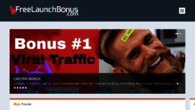 What Freelaunchbonus.com website looked like in 2018 (6 years ago)