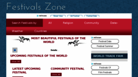 What Festivalszone.com website looked like in 2018 (6 years ago)