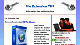 What Fileextensiontmp.com website looked like in 2018 (6 years ago)