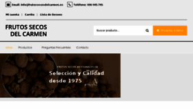 What Frutossecosdelcarmen.es website looked like in 2018 (6 years ago)