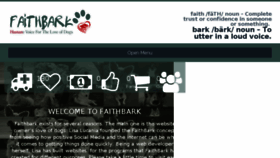 What Faithbark.com website looked like in 2018 (6 years ago)