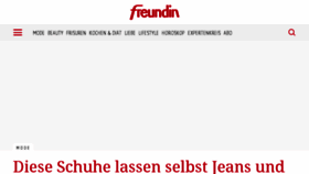 What Freundin.com website looked like in 2018 (7 years ago)