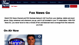 What Foxnewsgo.com website looked like in 2018 (6 years ago)