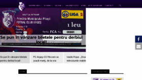 What Fotbalclubarges.ro website looked like in 2018 (6 years ago)