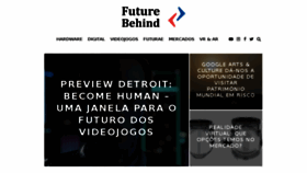 What Futurebehind.com website looked like in 2018 (6 years ago)