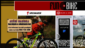 What Funbike.cz website looked like in 2018 (6 years ago)