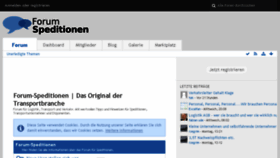 What Forum-speditionen.de website looked like in 2018 (6 years ago)