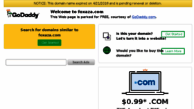 What Foxaza.com website looked like in 2018 (6 years ago)