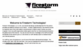 What Firestorm-technologies.com website looked like in 2018 (6 years ago)