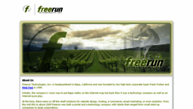 What Freerun.com website looked like in 2018 (6 years ago)