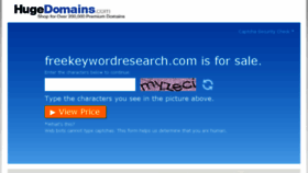 What Freekeywordresearch.com website looked like in 2018 (5 years ago)