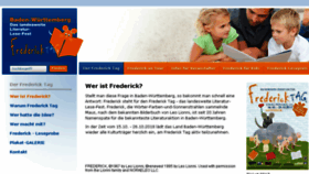 What Frederick.de website looked like in 2018 (6 years ago)