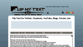 What Flipmytext.com website looked like in 2018 (6 years ago)