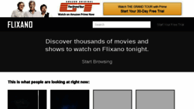 What Flixano.com website looked like in 2018 (8 years ago)